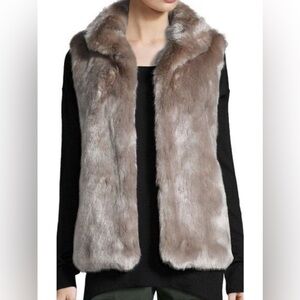 Calvin Klein faux fur vest